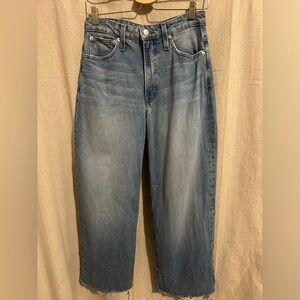 Madewell Women’s Jeans | The Curvy Perfect Vintage Wide-Leg Crop Jean | 27 In.